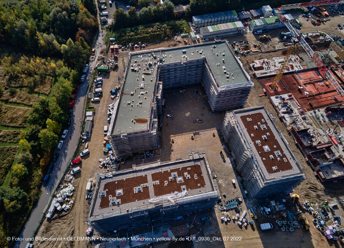 13.10.2022 - Baustelle Alexisquartier und Pandion Verde in Neuperlach